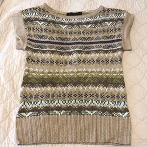 Short sleeved printed sweater from the limited